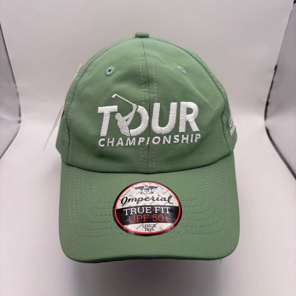 Imperial TOUR Championship Golf Hat Green UPF 50+ Adjustable Cap X210P-LAU NEW